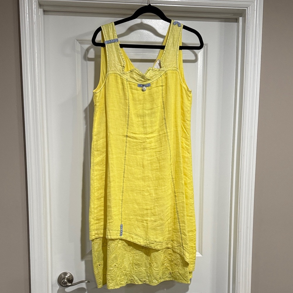 Elisa Cavaletti Sunny Yellow High Low Dress